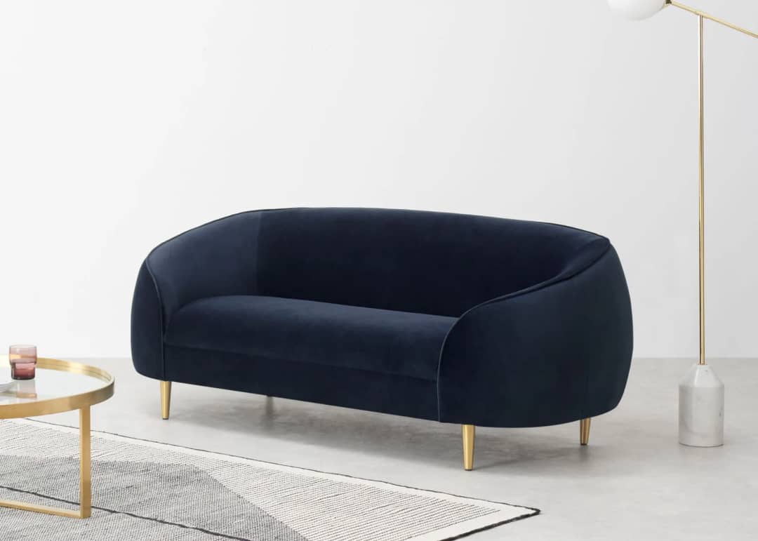 Blue Trudy Two Seater Sofa